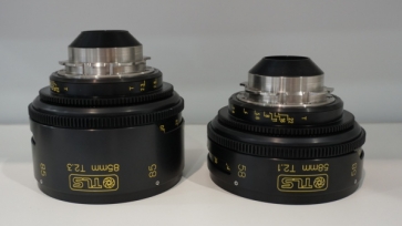 Petzval lenses sitting side by side 
