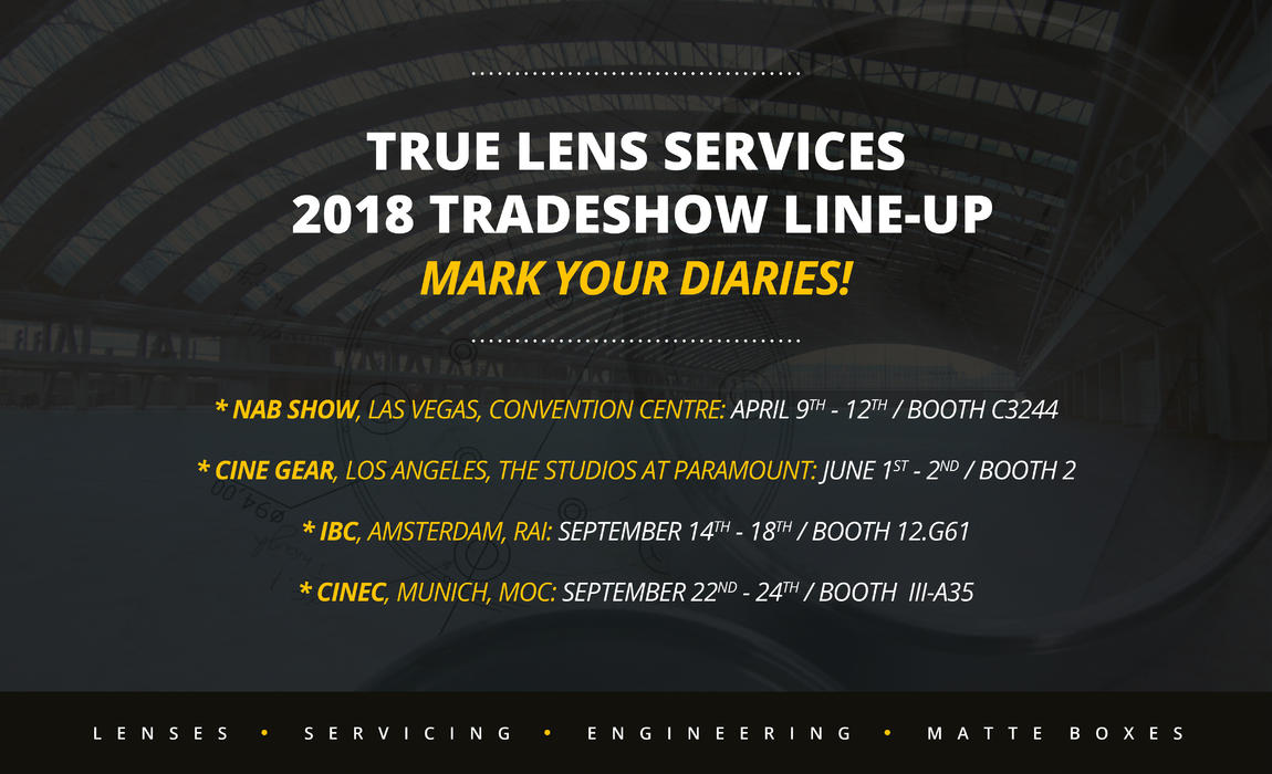 List of the tradeshows TLS is exhibiting at in 2018