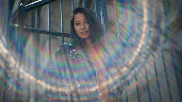 close up of girl withe bokeh
