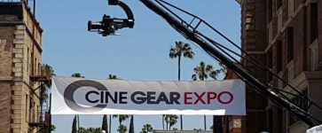 Cine Gear Banner on Paramount Pictures Lot 